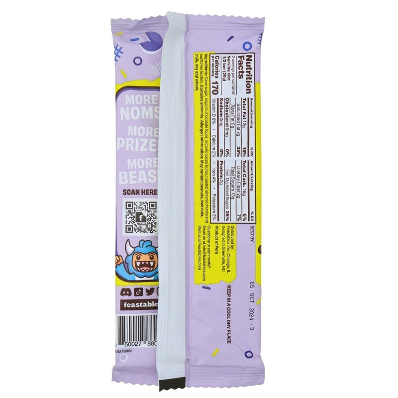 Mt Beast Almond Chocolate - 60g Nutrition Facts Ingredients