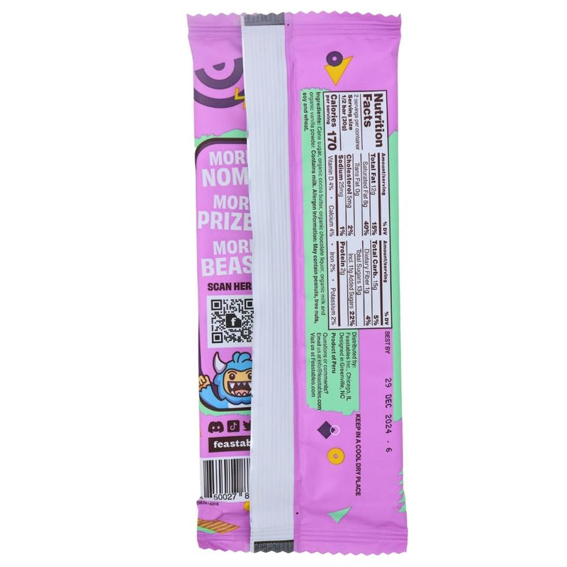 Mr Beast Milk Chocolate - 60g Nutrition Facts Ingredients - Mr Beast - Mr Beast Chocolate - Trendy Candy - Trendy Chocolate - Mr Beast Milk Chocolate