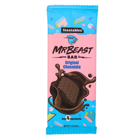 Mr Beast Original Chocolate - 60g - Mr Beast - Mr Beast Chocolate - Trendy Candy - Trendy Chocolate - Mr Beast Original Chocolate