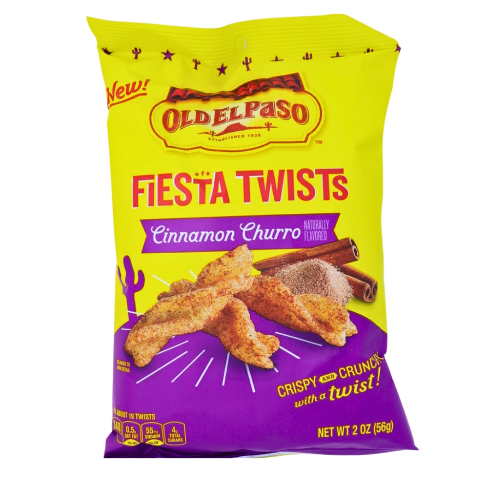 Old El Paso Fiesta Twists Cinnamon - 2oz - Churro - Snack - Old El Paso Chips - Old El Paso Churros