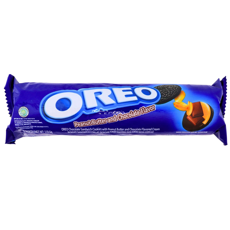 Oreo Peanut Butter Chocolate - 123g - Oreo - Oreo Cookie - Oreo Peanut Butter and Chocolate - Peanut Butter Oreo - Peanut Butter and Chocolate Oreo