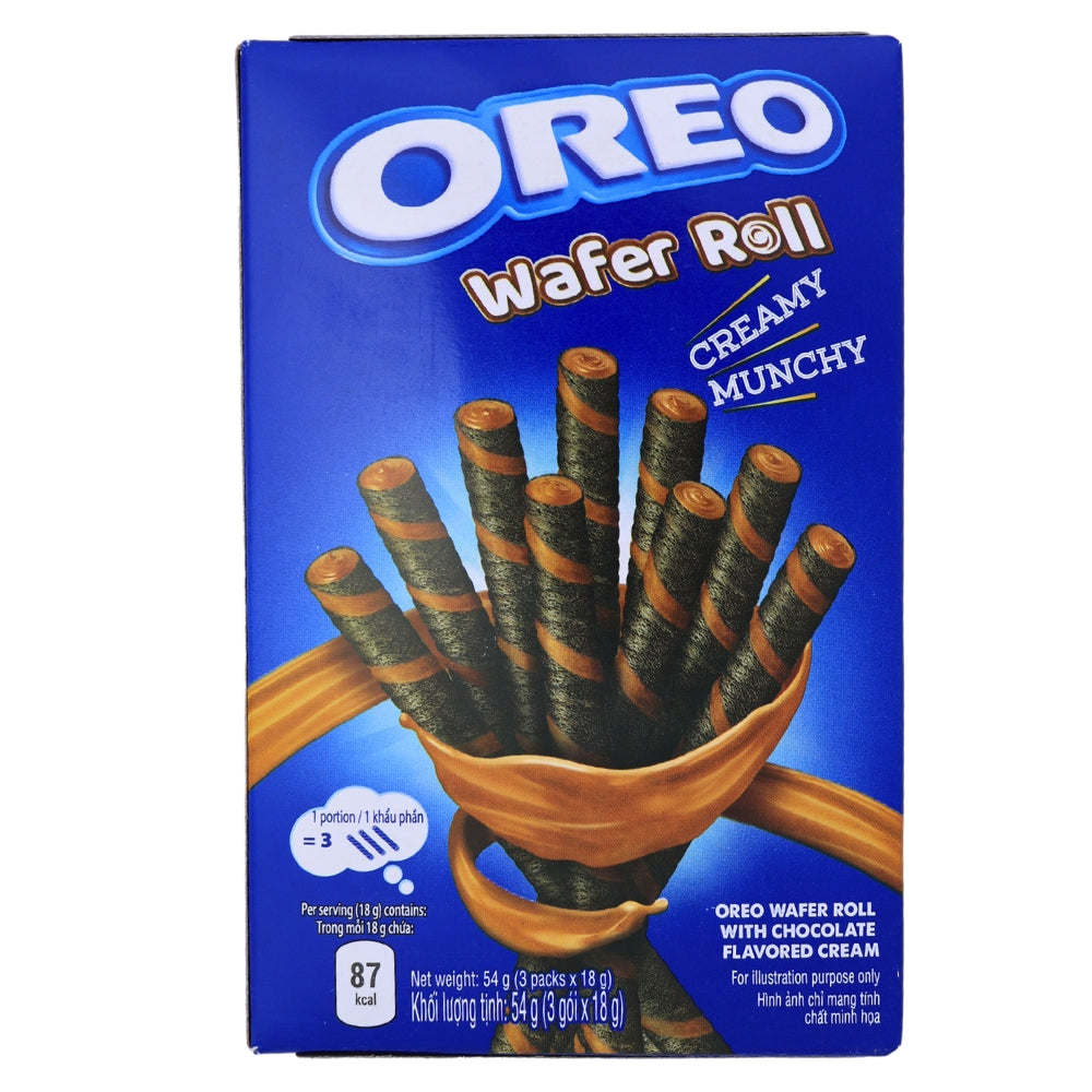 Oreo Rolle Oreo Wafer Roll Chocolate - 54g (Vietnam) | Candy Funhouse – Candy ...