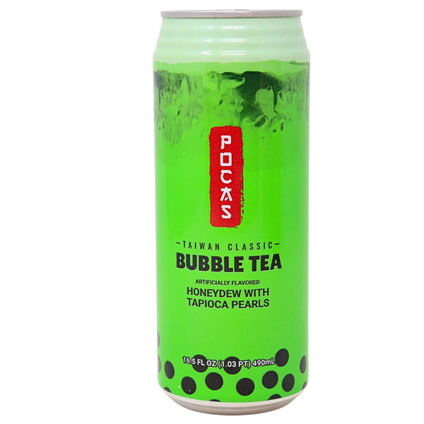 Pocas Bubble Tea with Tapioca Pearls Honeydew - 16.5oz