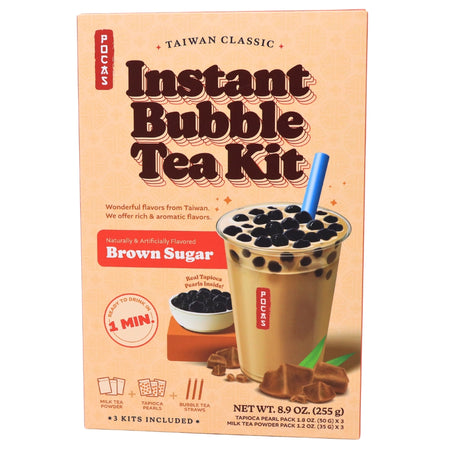 Pocas DIY Bubble Tea Kit Brown Sugar 3 Pack -  9oz