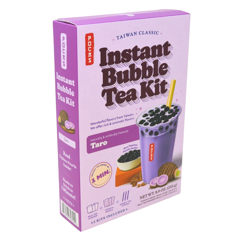 Pocas DIY Bubble Tea Kit Taro 3 Pack -  9oz - Pocas - Pocas Bubble Tea - Bubble Tea - Do It Yourself