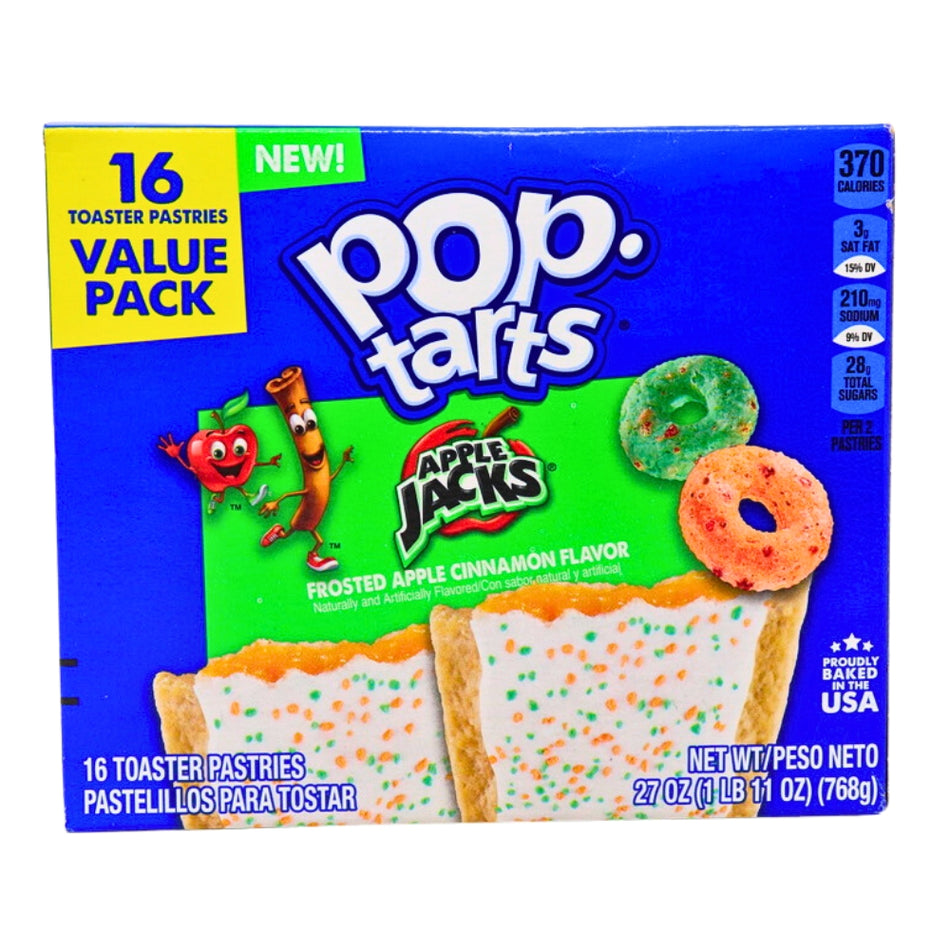 Pop Tarts Apple Jacks 16ct - Pop Tarts Apple Jacks - Pop Tarts - Apple Jacks - Breakfast - Breakfast Treats