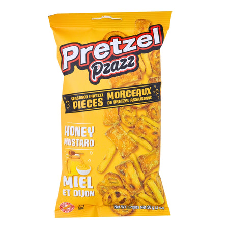 Pretzel Pzazz Honey Mustard - 56g, Pretzel Pzazz, honey mustard Pretzel Pzazz