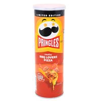 Pringles BBQ Lovers Pizza (Korea) - 102g - Pringles BBQ Lovers Pizza Korea - Flavour Explosion - BBQ Twist - Crunchy Delight - Tangy BBQ - Pizza Harmony - Snack Attack - Smoky and Savoury - Movie Night Snack - Pringles Pizza Flavour