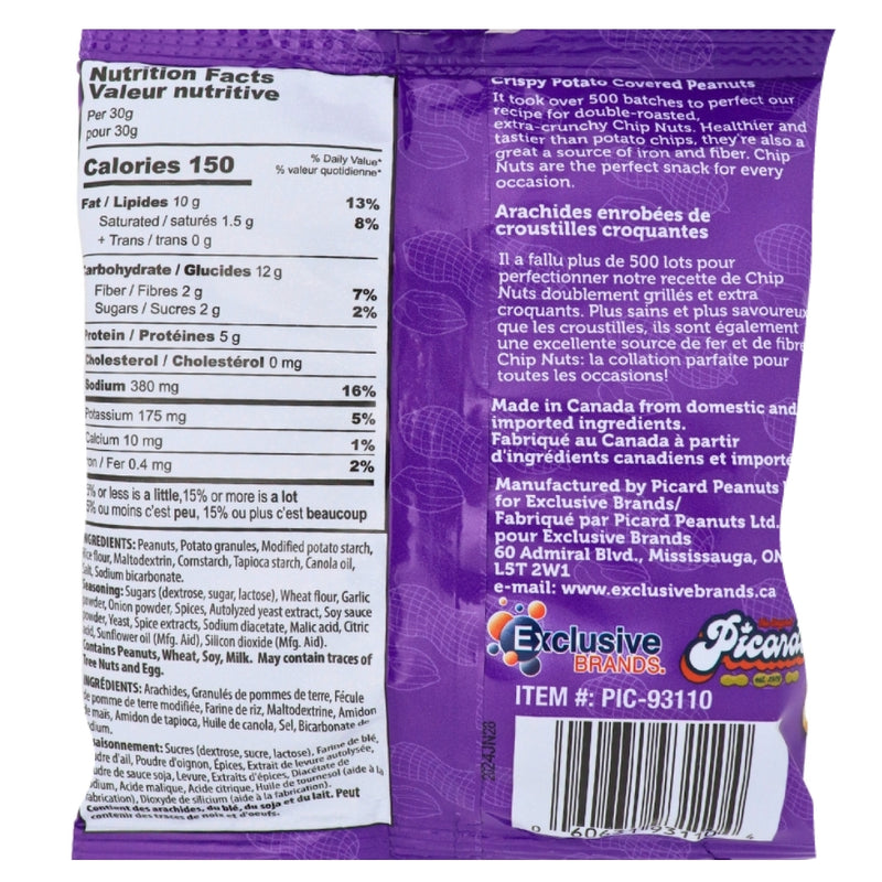 Pzazz Crunchy Nuts All Dressed - 80g Nutrition Facts Ingredients