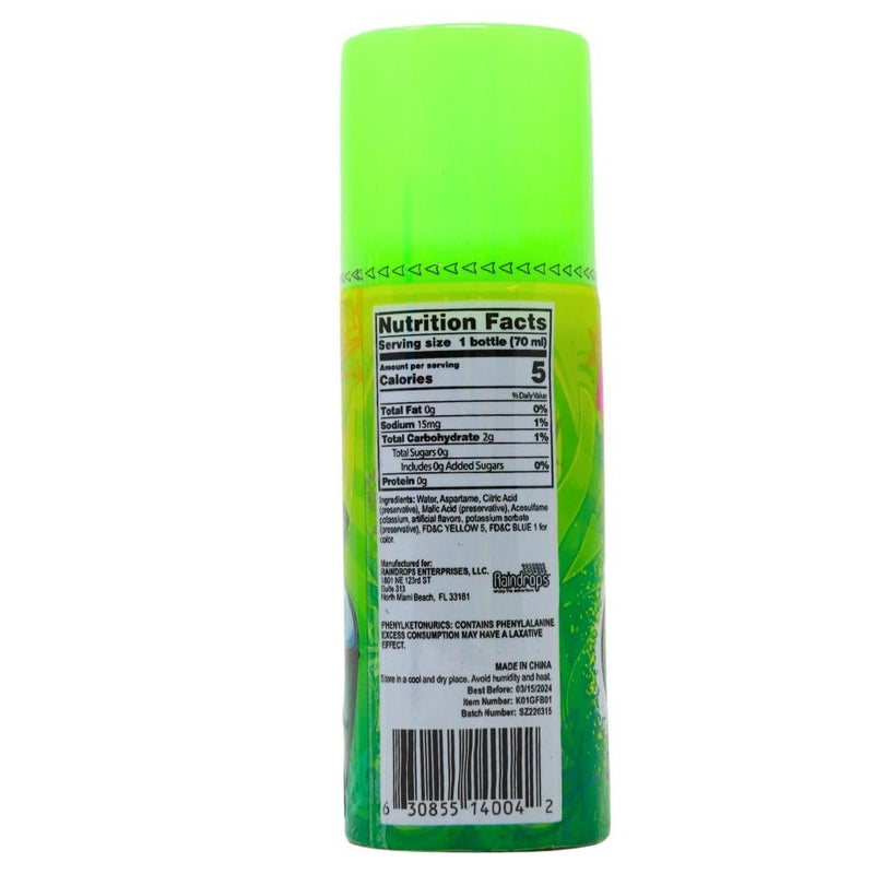 Raindrops Graffiti Splash - 2.3oz Nutrition Facts Ingredients