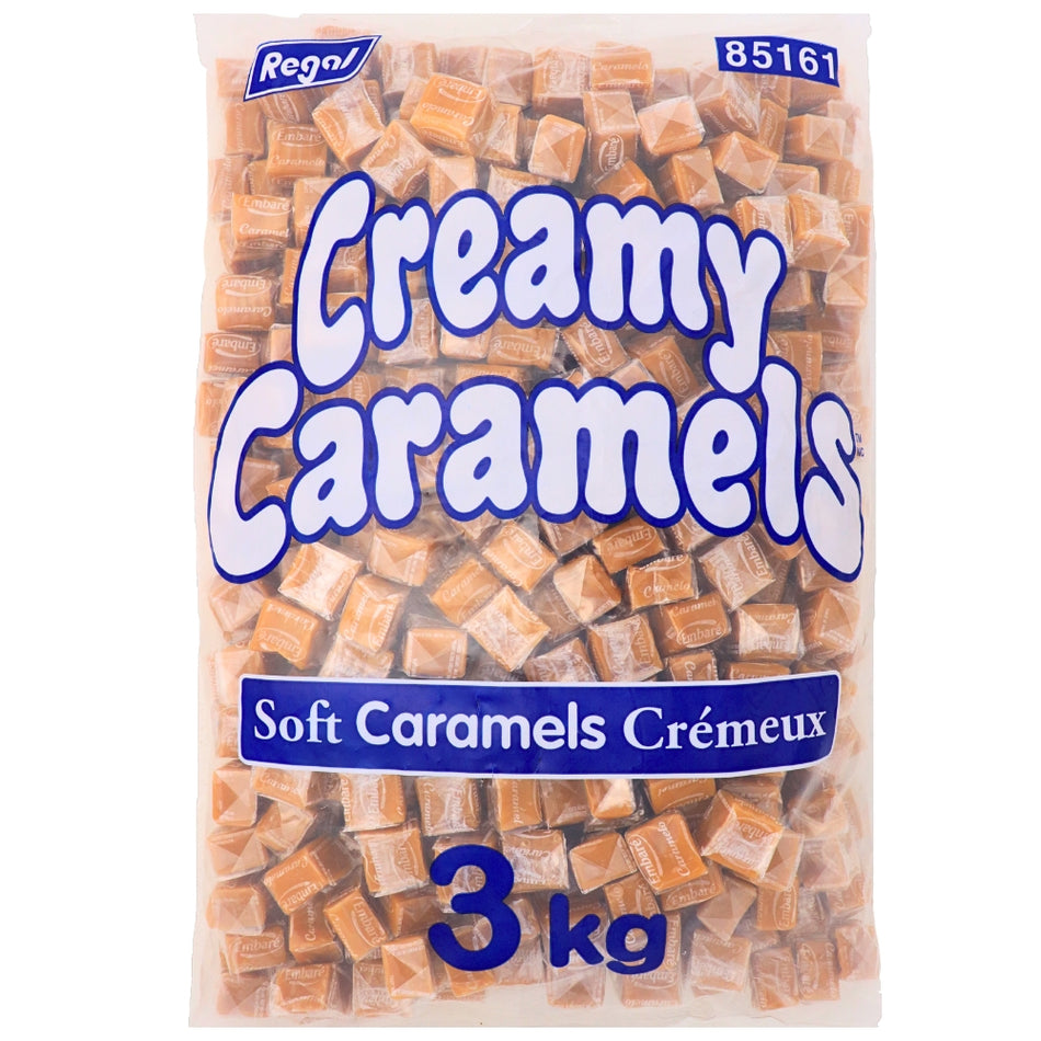 Creamy Caramels - 3kg - Creamy caramels - Bulk caramel candy - caramel assortment - Rich and creamy caramels - Sweet indulgence - Chewy caramel treats - Versatile caramel candy - Irresistible caramel flavour - Perfect for snacking - Caramel heaven delights - Caramel Candy 