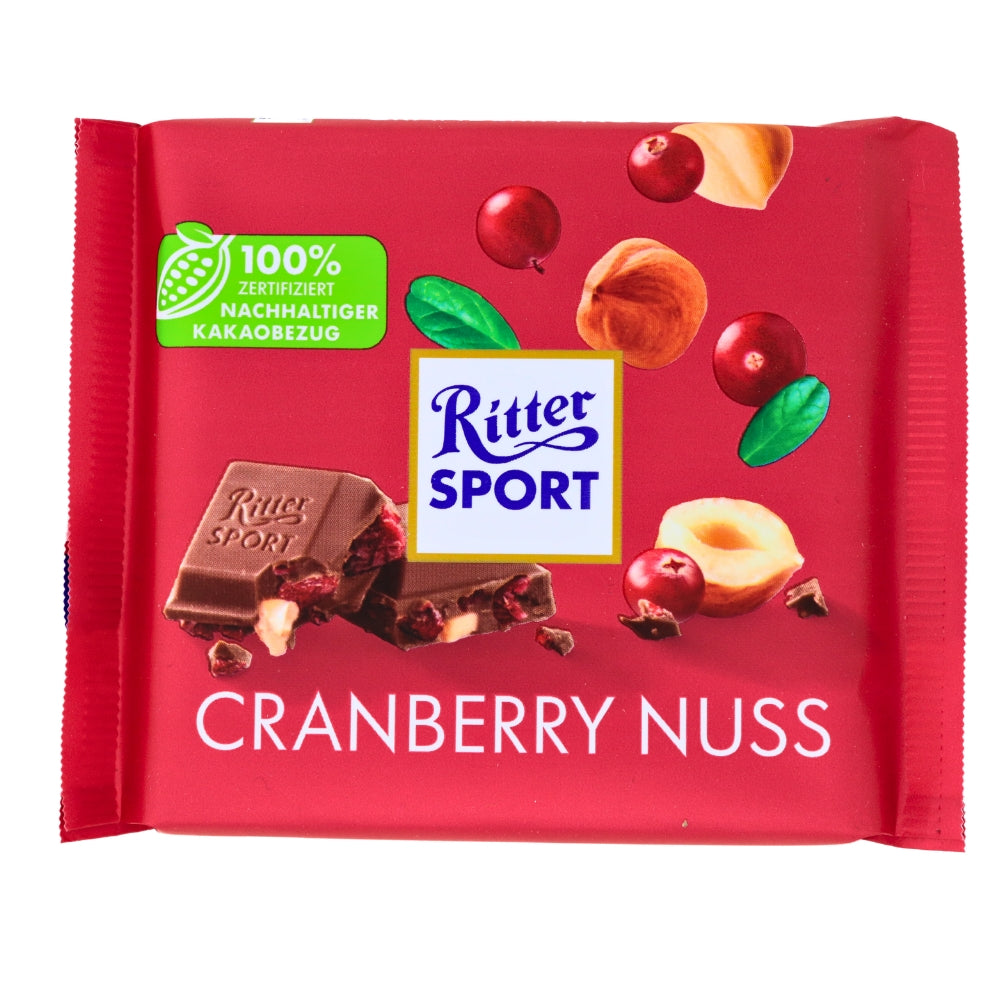 Ritter Sport Cranberry Nut - 100g - Ritter Sport Chocolate from Germany!