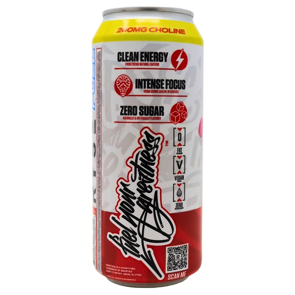 Ryse Energy Drink Smarties - 473mL Nutrition Facts Ingredients