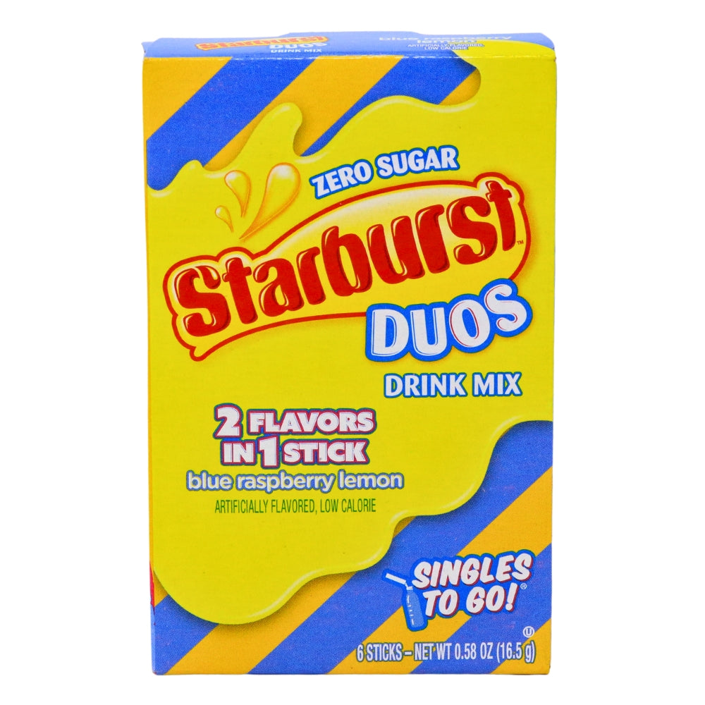 Starburst Duos Singles to Go Blue Raspberry Lemon Drink Mix
