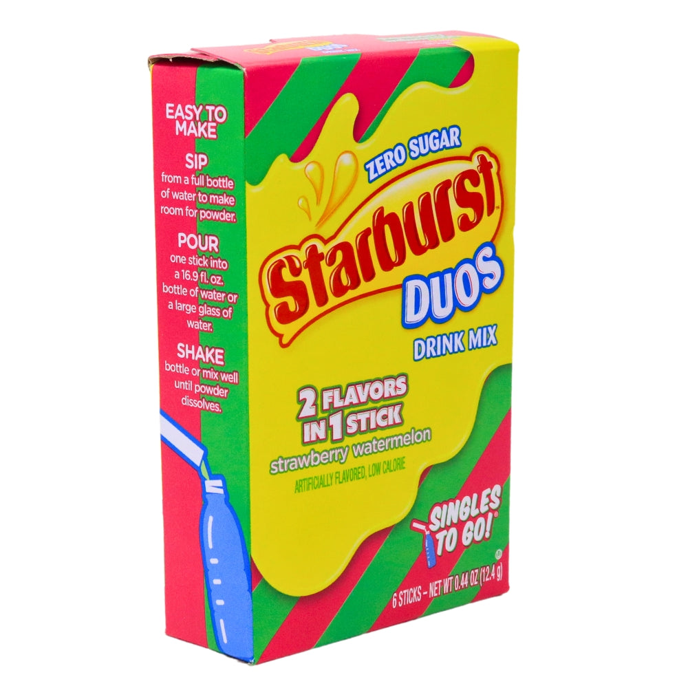 Starburst Duos Singles to Go Strawberry Watermelon Drink Mix