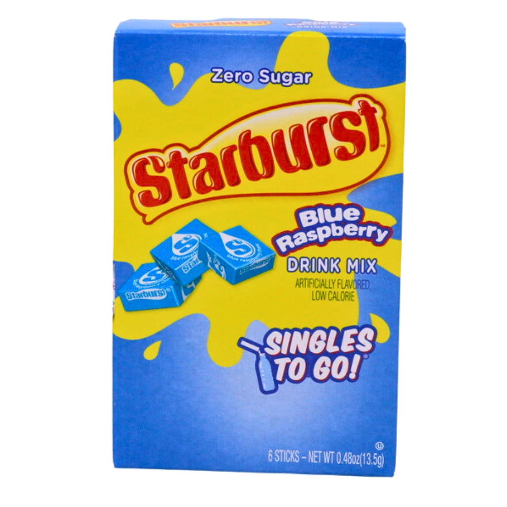 Starburst Blue Raspberry Singles To Go Drink Mix – Candy Funhouse CA