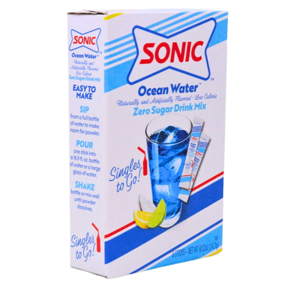 Sonic Ocean Water Zero Sugar Singles To-Go