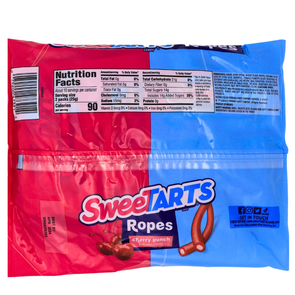 Sweet Ropea Sweetarts Rope Treats - 9oz | Candy Funhouse – Candy Funhouse CA