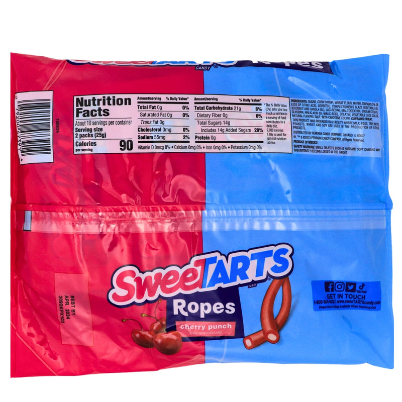 Sweetarts Rope Treats 9oz Candy Funhouse