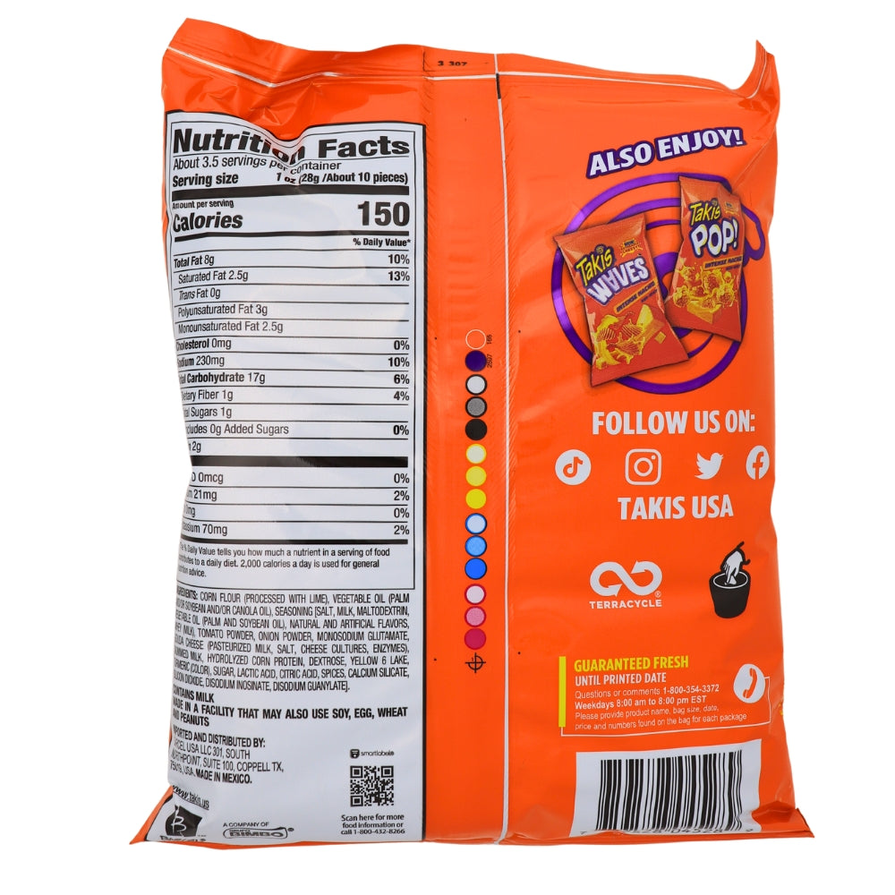 Takis Intense Nachos Nutrition Facts Ingredients - Takis Intense Nachos - Fiery Fiesta - Intense Nacho Flavour - Salsa of Delight - Bold Crunch - Snack Game - Spicy Delight - Flavour Explosion - Crunch with Attitude - Nacho Intensity