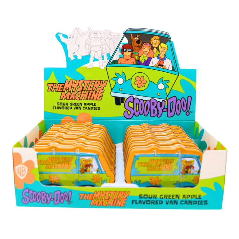 Boston America Scooby Doo Mystery Machine Tin - 1.5oz Nutrition Facts Ingredients - sour candy - scooby doo