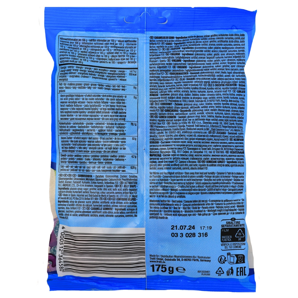 Trolli Tutto Mare - 175g (Italy) Nutrition Facts Ingredients