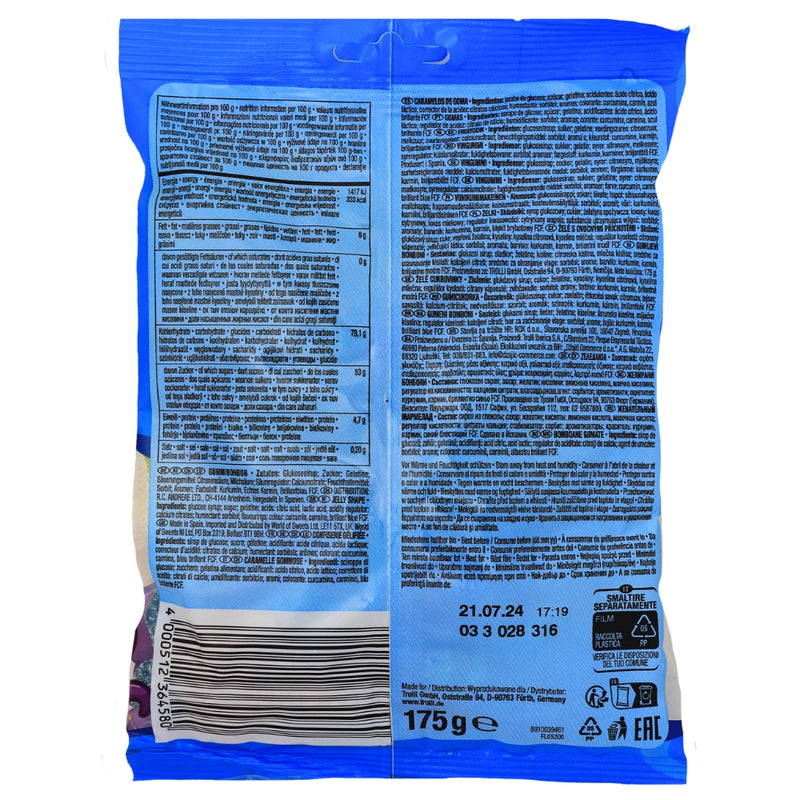Trolli Tutto Mare - 175g (Italy) Nutrition Facts Ingredients - Trolli - Trolli Candy - Trolli Gummy - Trolli Gummies - Gummy - Gummies
