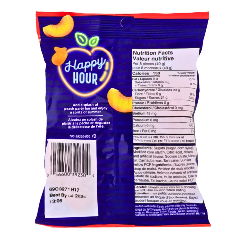 Twizzlers Gummies Peach Spritzer - 175g Nutrition Facts - Ingredients-New from Twizzlers