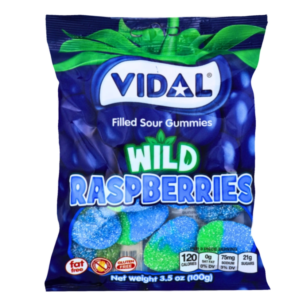 Vidal Sour Wild Raspberries Gummies Candy Funhouse Candy Funhouse Ca