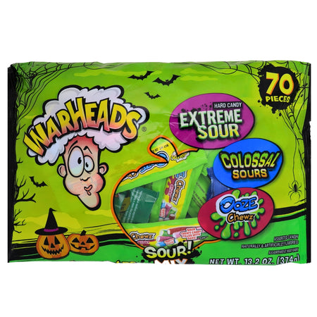 Warheads Mixed Candy 70ct - 16.7oz - Warheads mixed candy - Sour candy assortment - Tangy candy flavours - Extreme sour candy - Flavour explosion candy - Assorted sour candies - Warheads candy bag - Tangy hard candies - Chewy sour worms - Intense flavour experience - Warheads Candy - Sour Candy