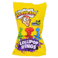 Warheads Lollipop Rings - 3oz - Warheads Candy - Lollipop Warhead - Sour Candy
