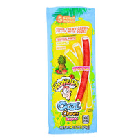 Warheads Ooze Chewz Tropical Ropes - 2.5oz - Warheads Candy - Warheads Sour Candy - Sour Candy - Warheads Ooze Chews Ropes - Warheads Sour Chewy Tropical Ropes