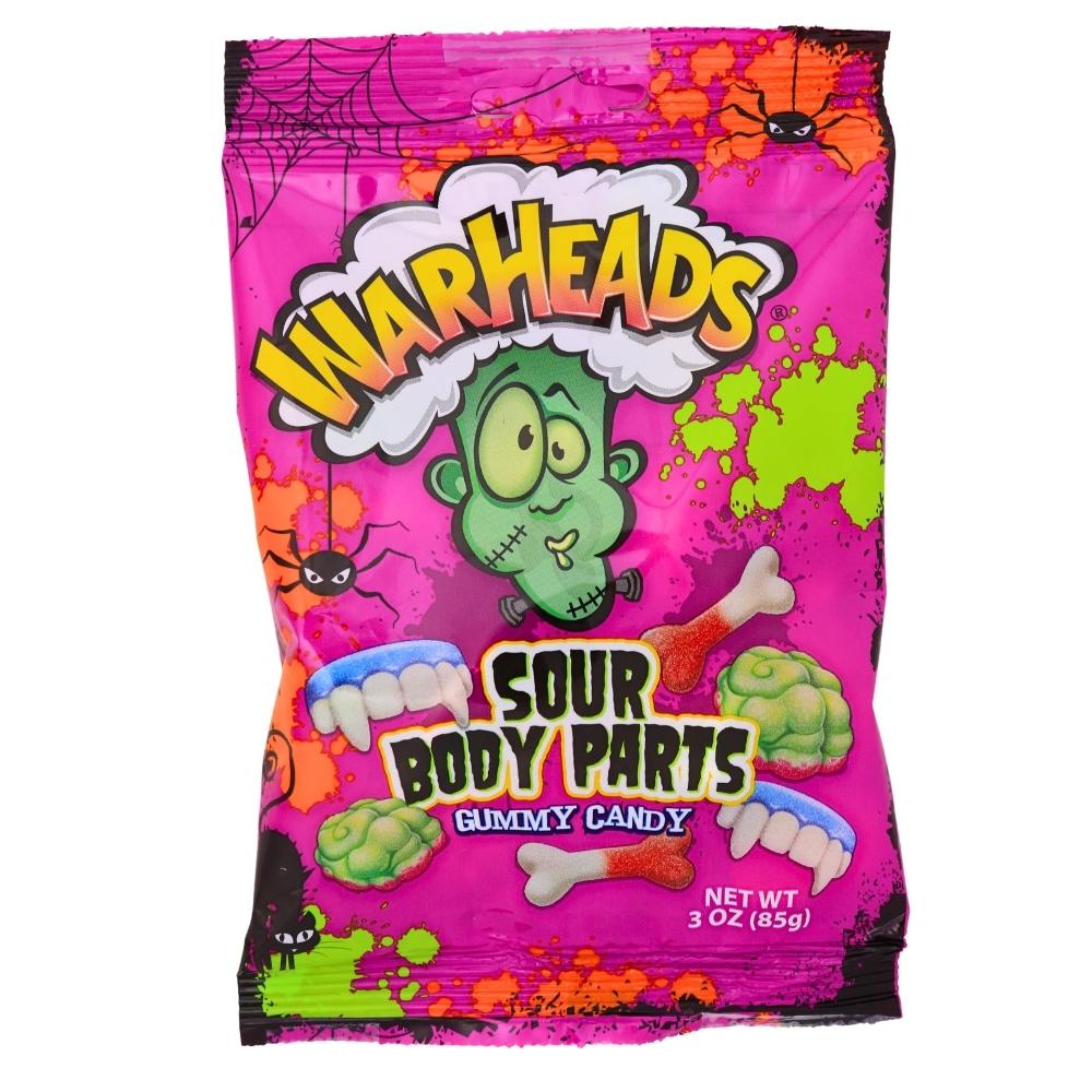 Warheads Gummy Body Parts - 3oz - Sour Candy - Gummy Candy - Halloween Candy - Warheads Candy