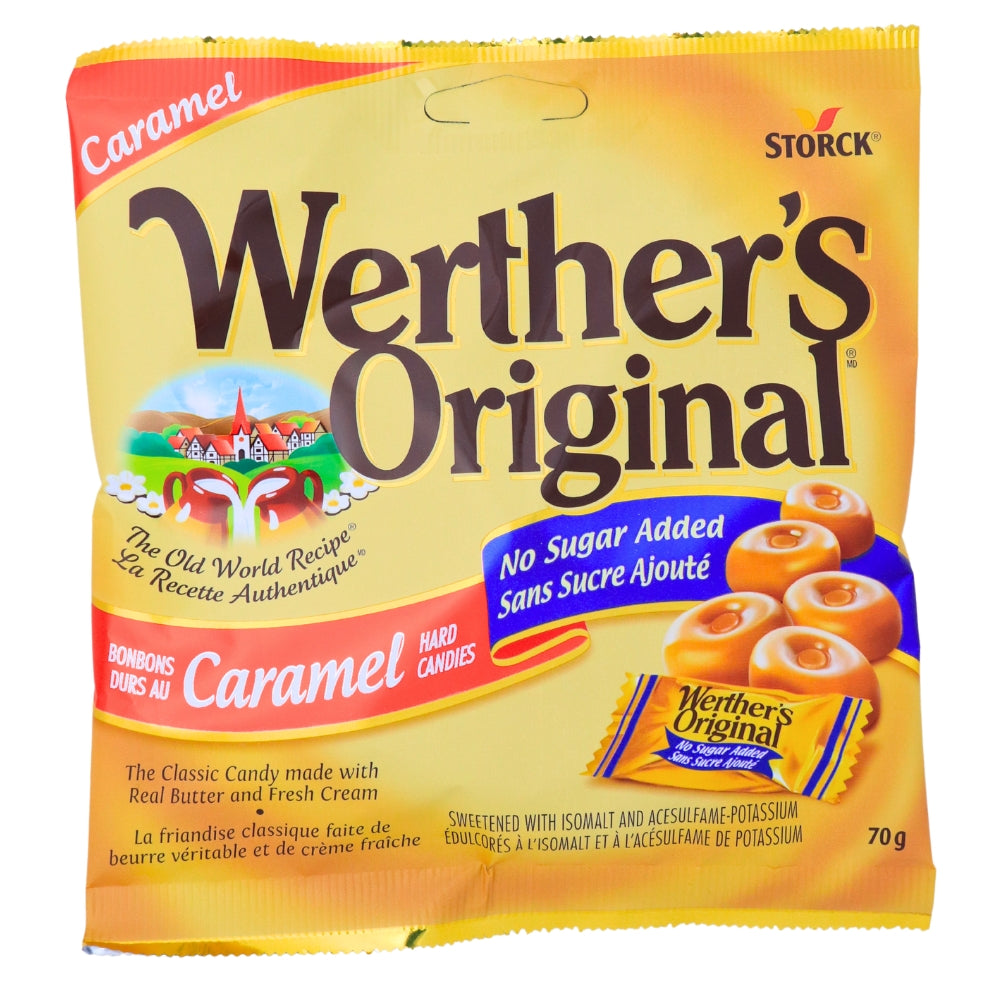 Werther's Original Caramel Hard Candies No Sugar Added - 70g