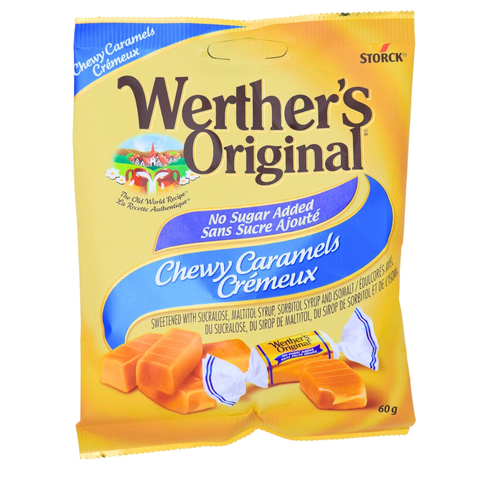 Werther's Original No Sugar Added Chewy Caramels - 60g