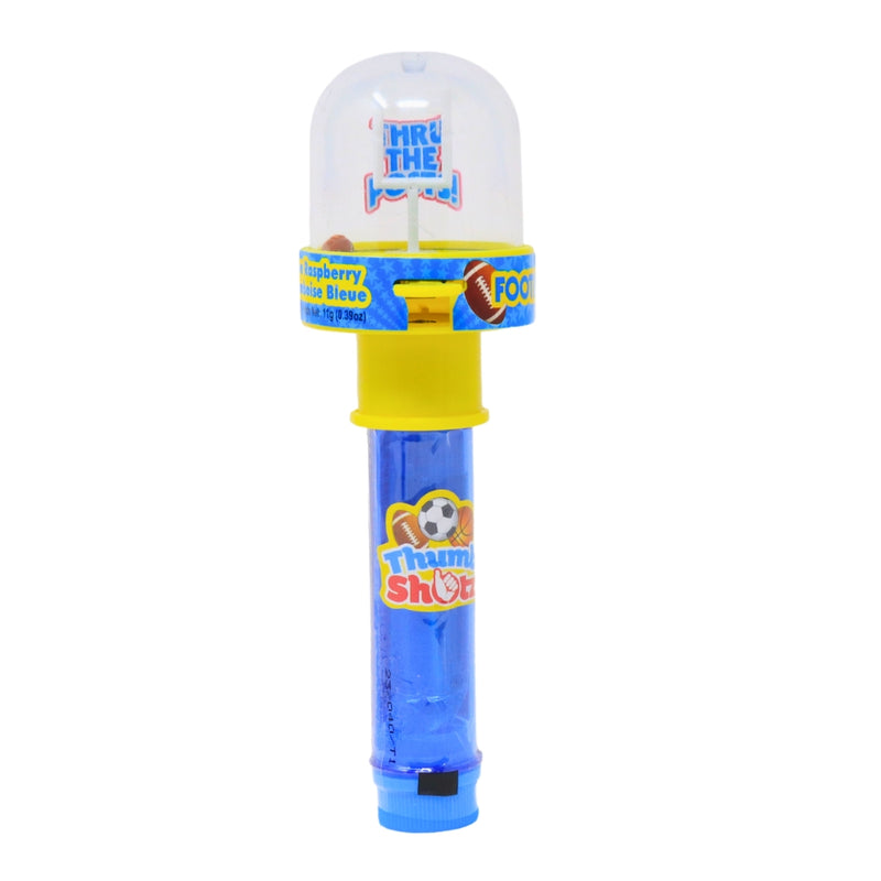 Thumb Shotz - 11g Blue raspberry - Thumb Shotz Candy - Sports Candy - Basketball Candy - Football Candy - Soccer Candy