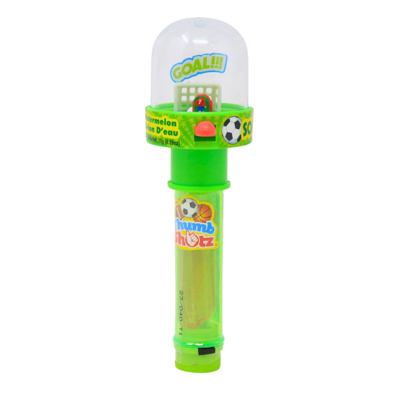 Thumb Shotz - 11g watermelon - Thumb Shotz Candy - Sports Candy - Basketball Candy - Football Candy - Soccer Candy