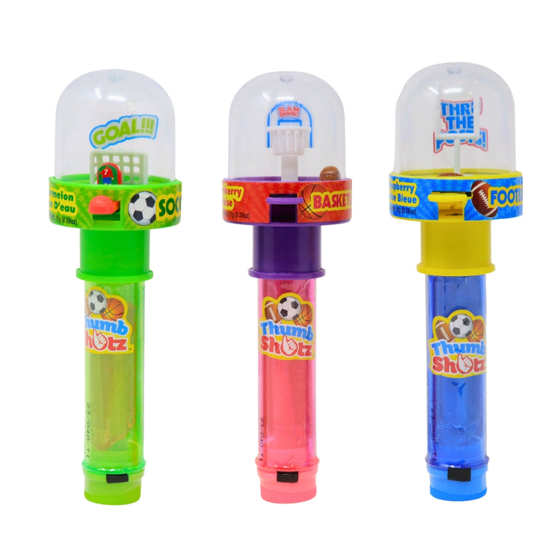 Thumb Shotz - 11g - Thumb Shotz Candy - Sports Candy - Basketball Candy - Football Candy - Soccer Candy