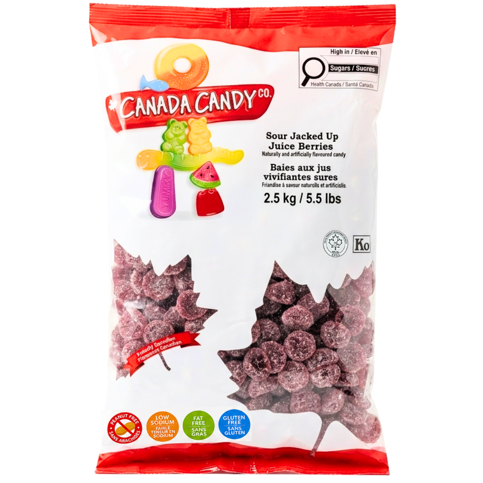 CCC Sour Jacked Up Juice Berries Gummy Candy - 2.5kg