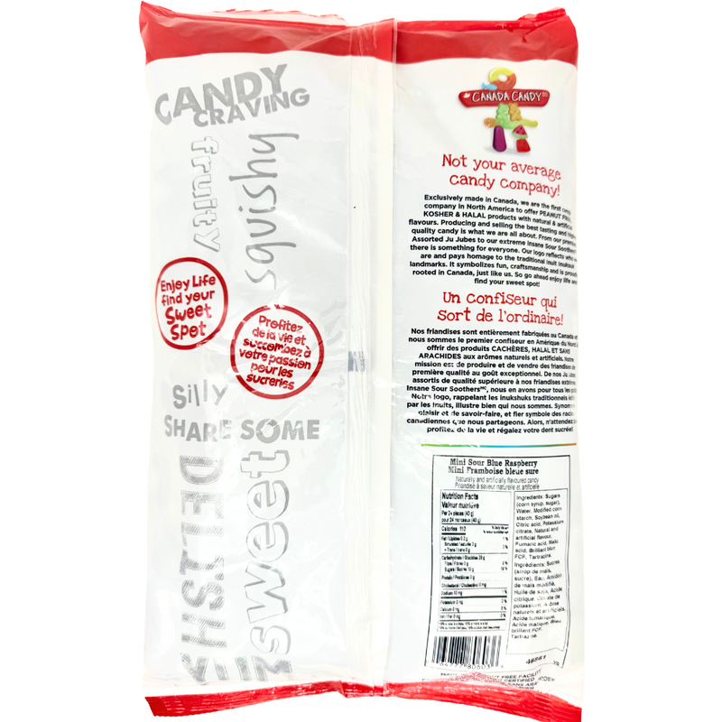 CCC Sour Mini Blue Raspberries Candy - 5.5lbs