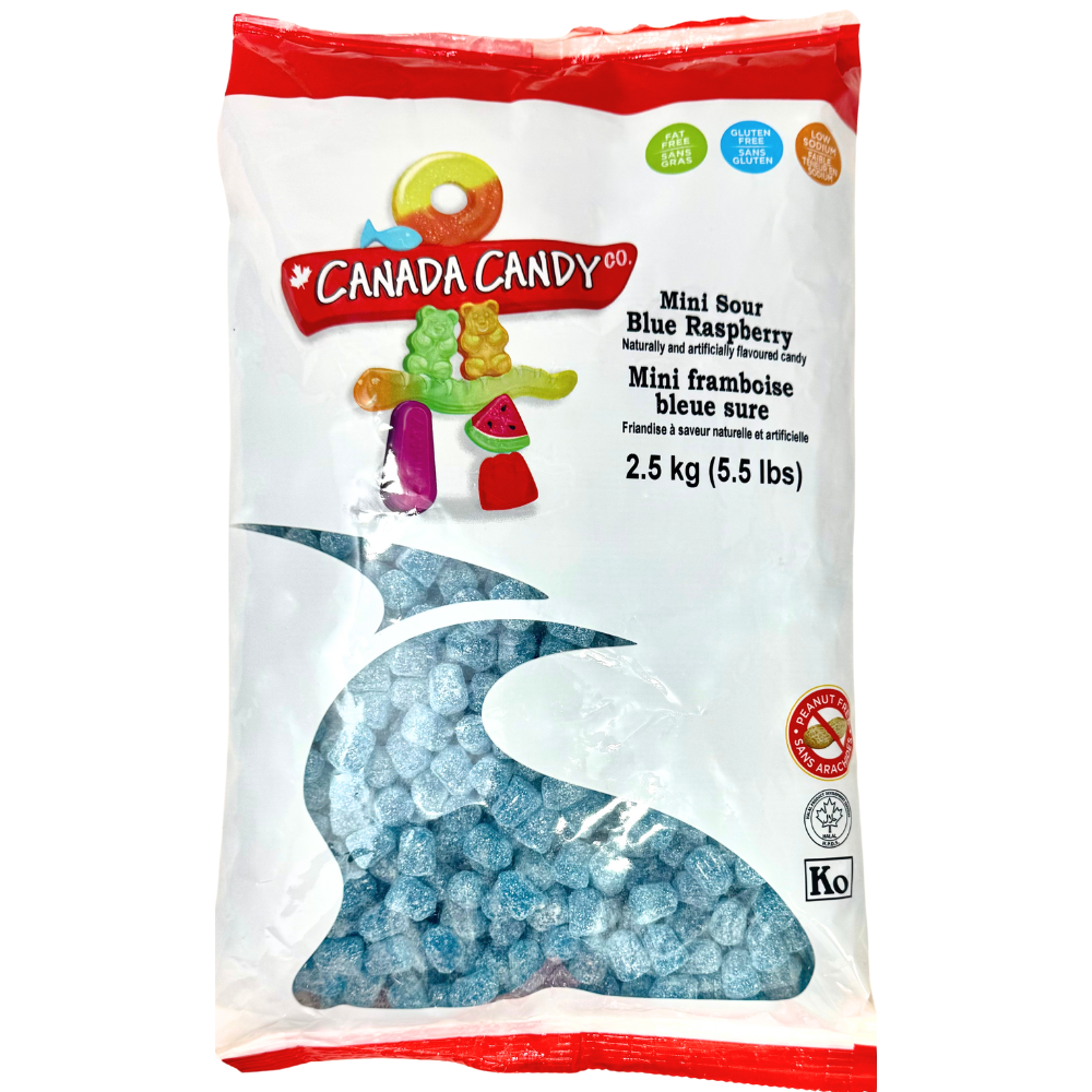 Sour Mini Blue Raspberries Candy | Bulk Candy Canada | Candy Funhouse ...