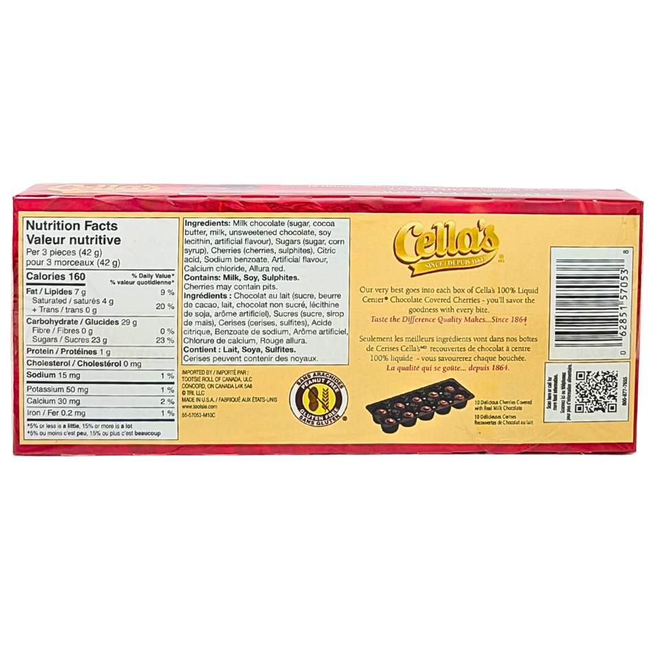 Cella's Cherry Milk Chocolate Gift Box  - 141g