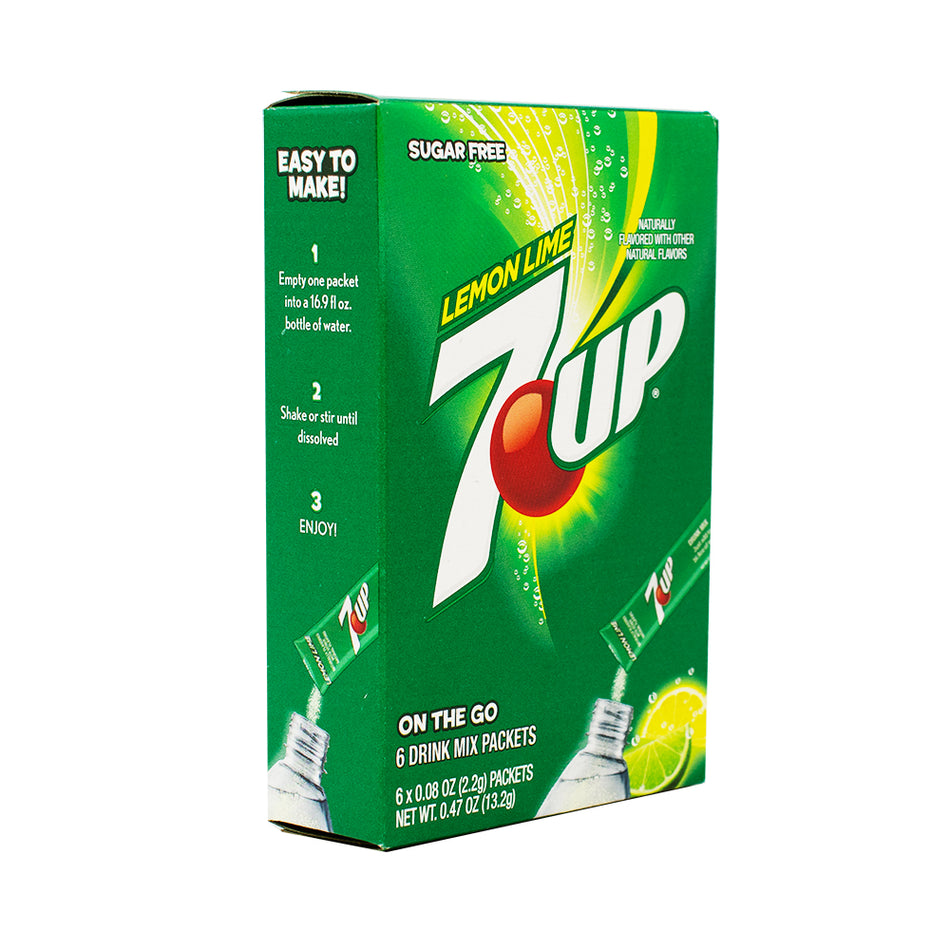 Singles to Go 7UP Lemon Lime - Singles to Go 7UP Lemon Lime - 7UP Lemon Lime Drink Packets - Lemon Lime Water Enhancer - Fizzy Drink Mix - Citrusy Hydration On-the-Go - 7UP Flavoured Water - Convenient Drink Packets - Lemon Lime Beverage Mix - Portable Fizz Pack - Sparkling Citrus Sensation - Singles to go - Singles to go Drink - Powdered Drinks - 7up Drink - 7up powdered drink