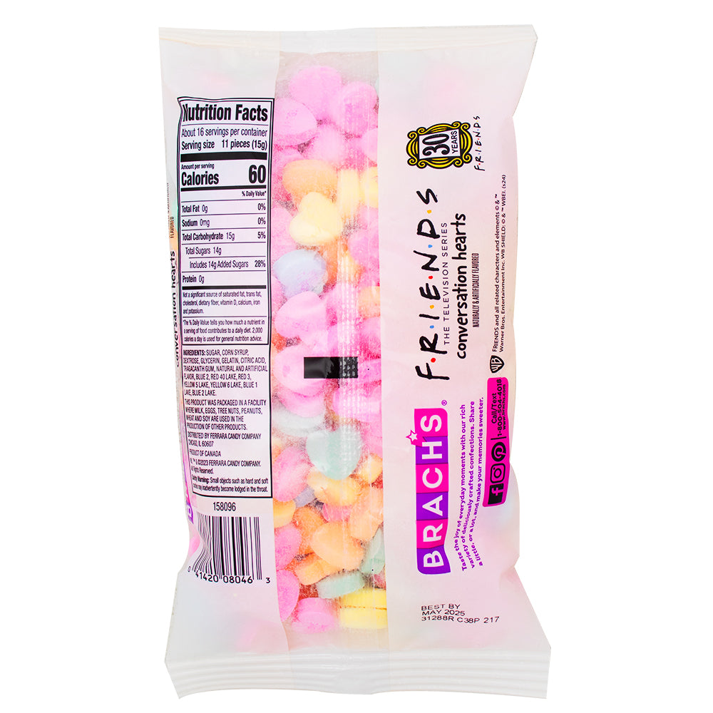 Friends Conversation Hearts - 8.5oz Nutrition Facts Ingredients - Friends Conversation Hearts - Valentine's Day Candies - Sweet Talk of Love - Romantic Messages - Heart-Shaped Candies - Love Notes - XOXO Candy - Be Mine Candies - Valentine's Day Treats - Sweet Sentiments