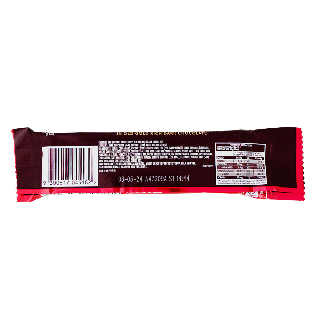 Cadbury Chocolate Old Gold Cherry Ripe Double Dipped | Australian