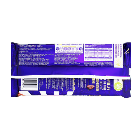 Australia Cadbury Dairy Milk Marvellous Creations w/ Jelly Popping Candy - 190g (Aus) Nutrition Facts Ingredients