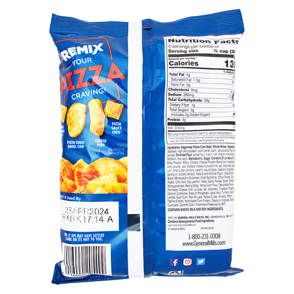 Chex Mix Remix Cheesy Pizza - 4.25oz Nutrition Facts Ingredients - Chex Mix - Chex Mix Remix Cheesy Pizza - Pizza Snack - Savoury Snack - Chex Mix Snack