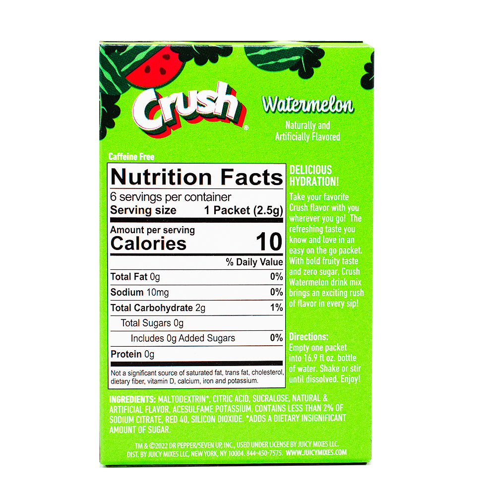 Singles to Go Crush Watermelon Nutrition Facts Ingredients - Singles to Go Crush Watermelon - Watermelon Drink Packets - Crush Watermelon Flavoured Drink - On-the-Go Watermelon Flavour - Refreshing Watermelon Beverage - Watermelon Bliss Hydration - Juicy Watermelon Drink Mix - Convenient Drink Packets - Crush Flavoured Water Enhancer - Watermelon Sensation Drink - Singles to go - Singles to go Drink - Powdered Drinks - Crush Drink