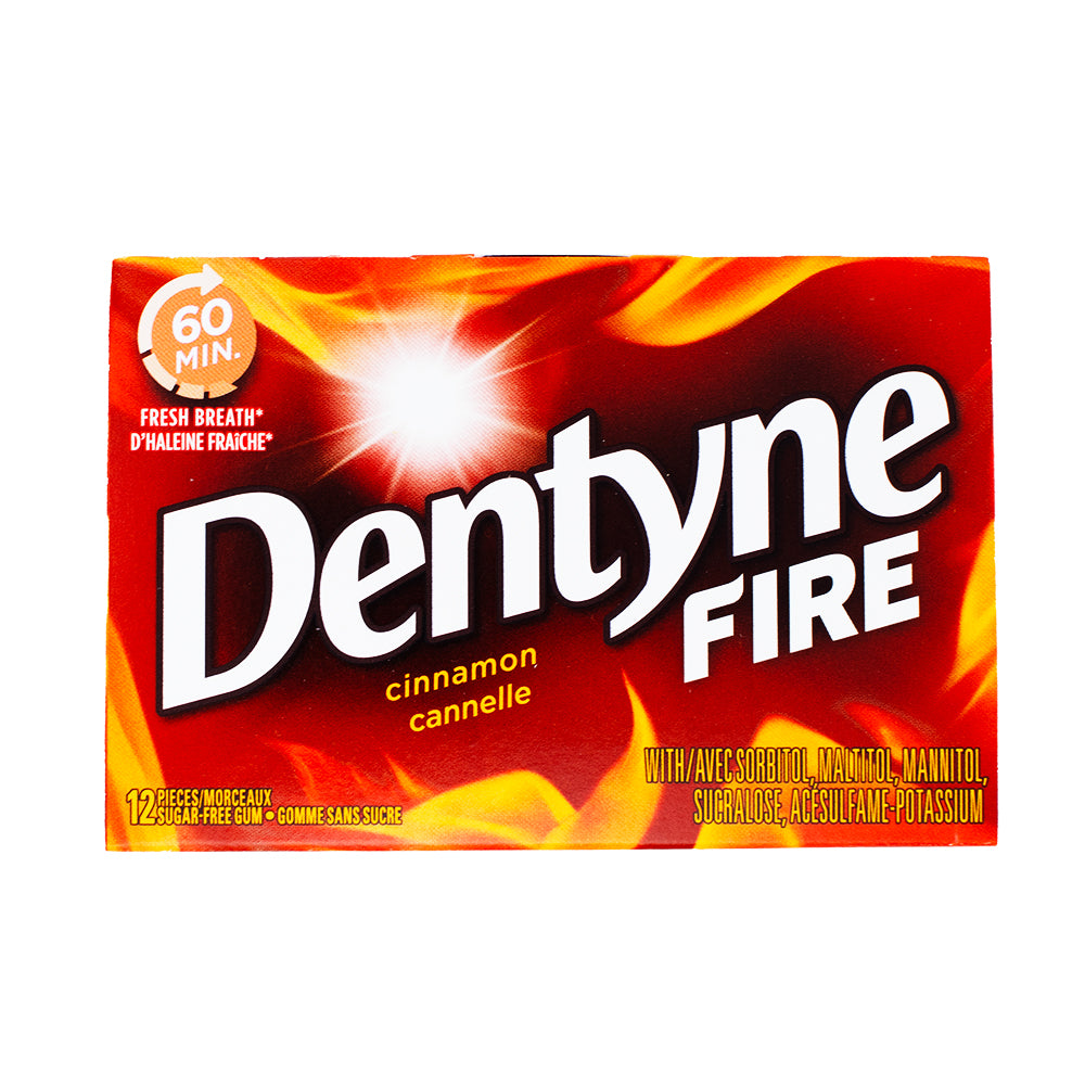 Dentyne Cinnamon Fire Gum 12 Pieces - 12 Pack Box **BB JAN 04/24**