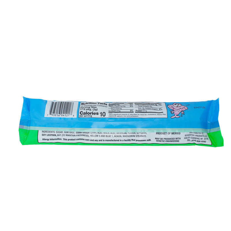 Face Twisters Sour Bubblegum Green Apple - 2oz Nutrition Facts Ingredients - Face Twisters Sour Bubblegum - Green Apple flavour - Sour candy bubblegum - Tangy bubblegum - Chewy sour candy - Green apple sour sweets - Flavourful bubblegum - Sour apple treats - Bubblegum with a twist - Sour candy assortment